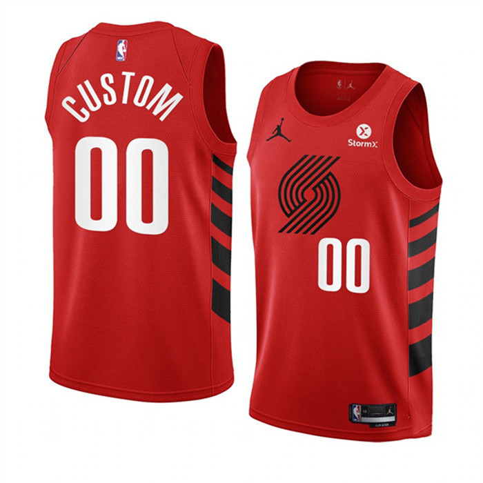 Youth Portland Trail Blazers Active Player Custom Red Statement Edition Swingman Stitched Jersey